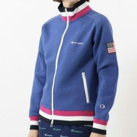 新品 希少 L champion golf wrap-air jacket 青