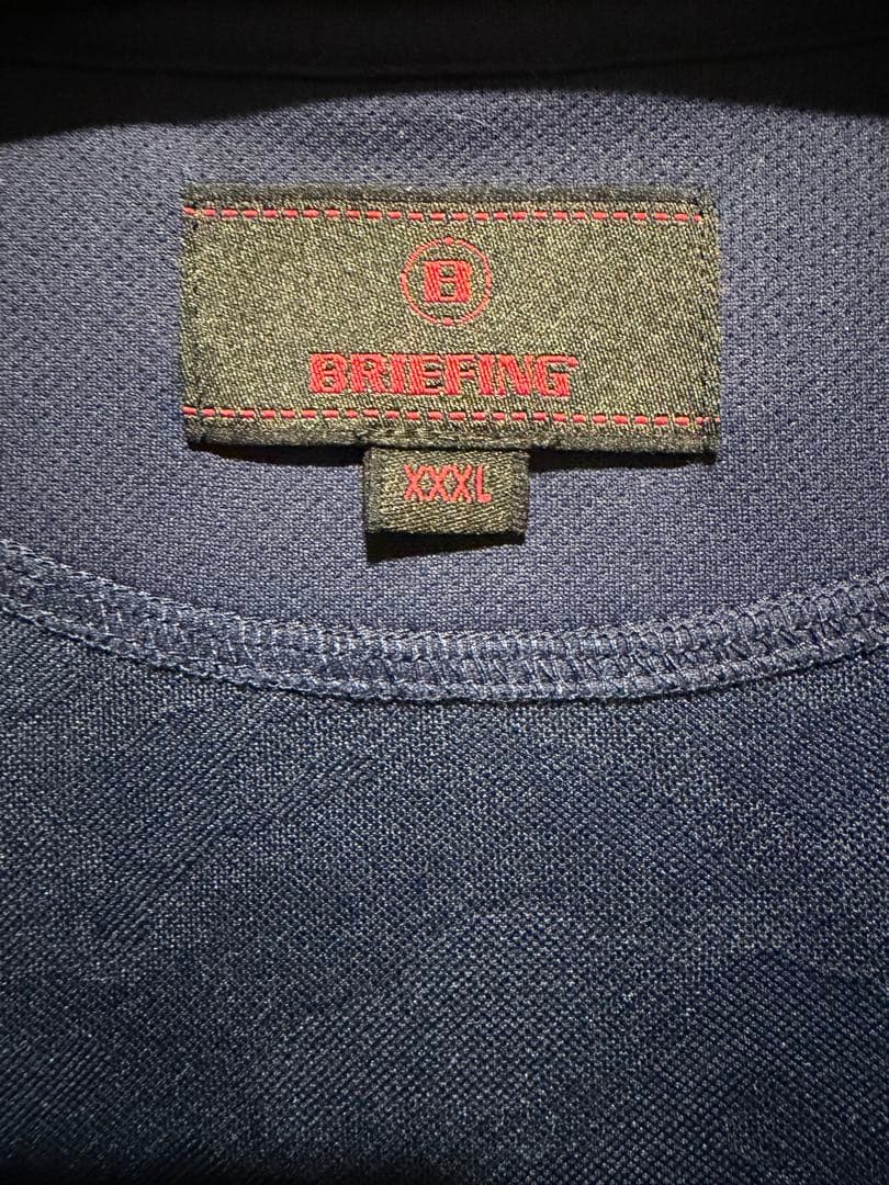 BRIEFING ブリーフィング ネイビー 迷彩柄 ポロシャツ　3XL