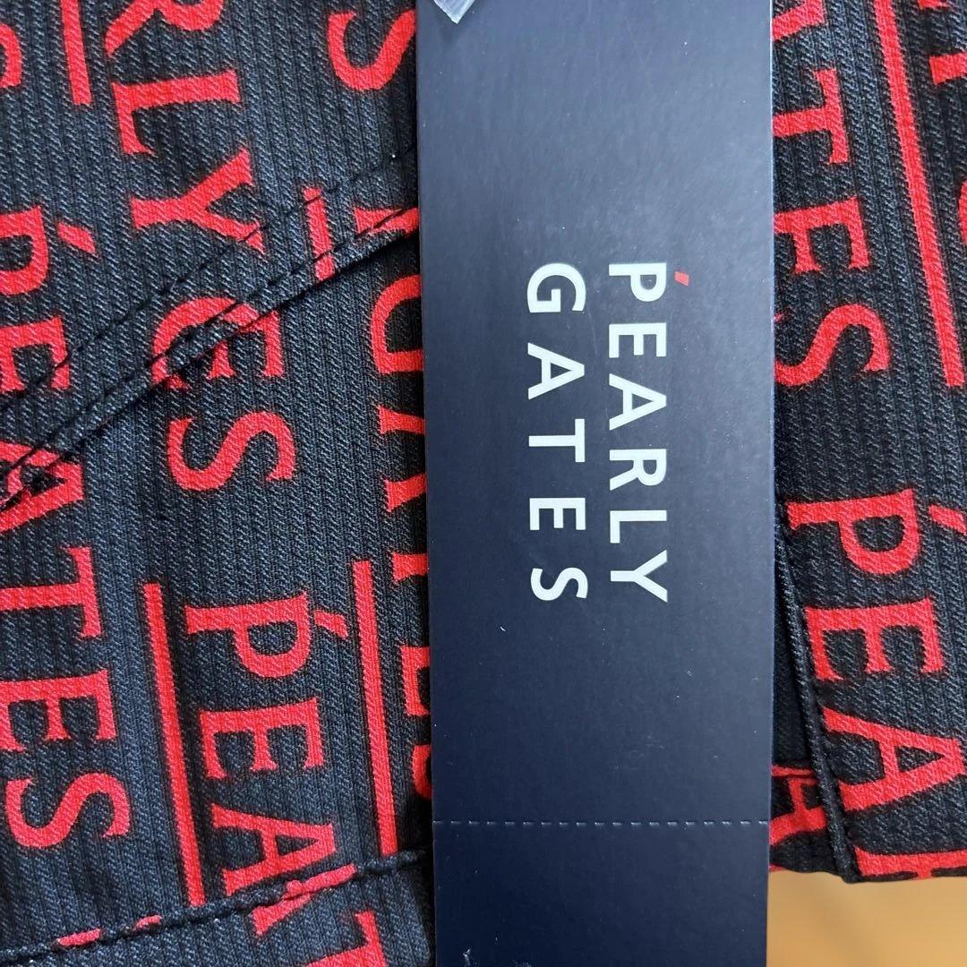 ☆新品☆ PEARLY GATES ストレッチパンツ M ブラック/レッド