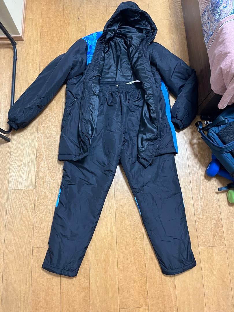 AGOT 防寒素材 迷彩ベンチコート 上下セット　2XL 背番号66番