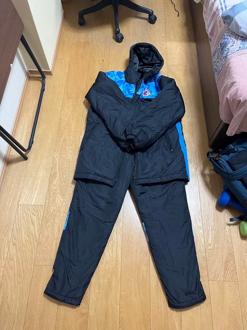 AGOT 防寒素材 迷彩ベンチコート 上下セット　2XL 背番号66番