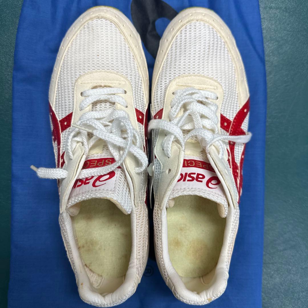 ASICS ソーティ24.5cm前後 ホワイト/レッド