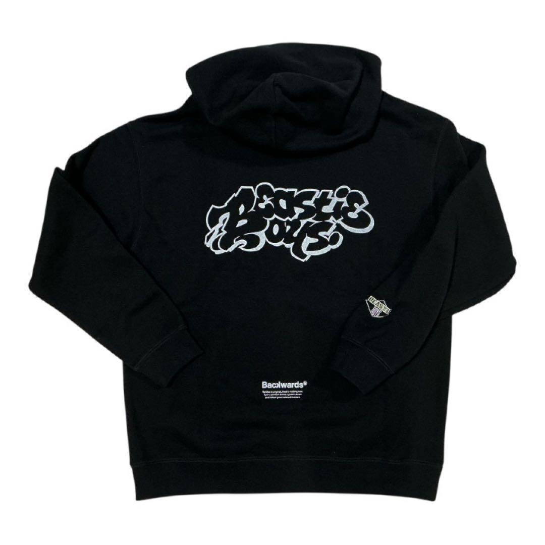 【新品・未使用】Backwards ブラック フード付きトレーナー