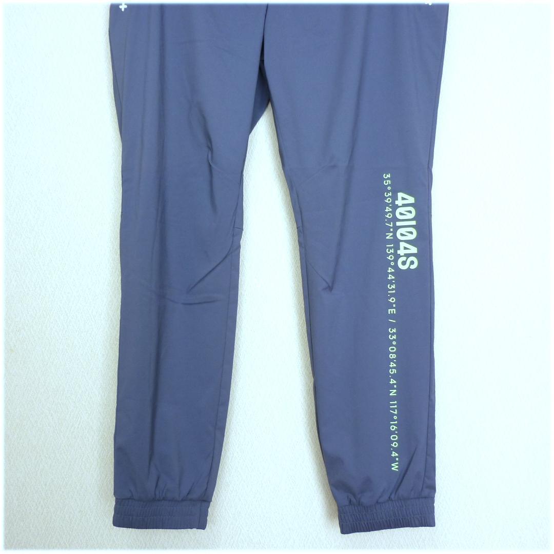 新品(ウエスト88)アディタスゴルフ くすみブルーゴルフパンツ 薄手9分丈パンツ