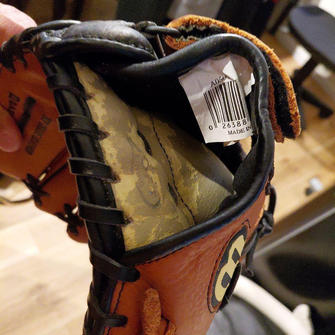Wilson PRO 500 硬式グローブ オレンジ/黒