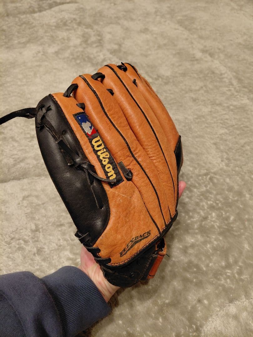 Wilson PRO 500 硬式グローブ オレンジ/黒