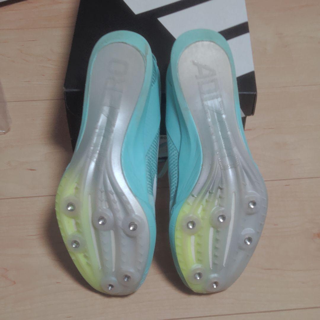 陸上スパイク　adizero finese 23.5cm ミントグリーン