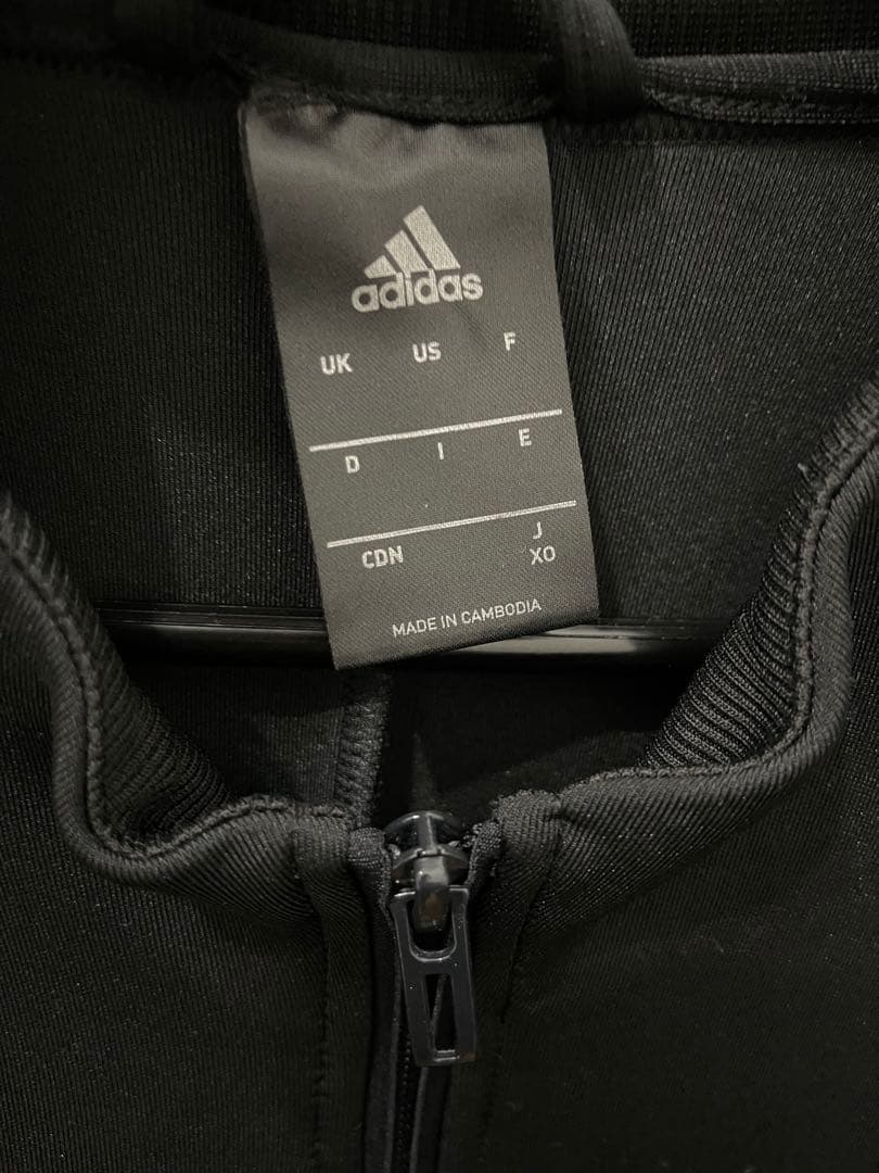 adidas フルジップジャケット セットアップ上下　XL ブラック