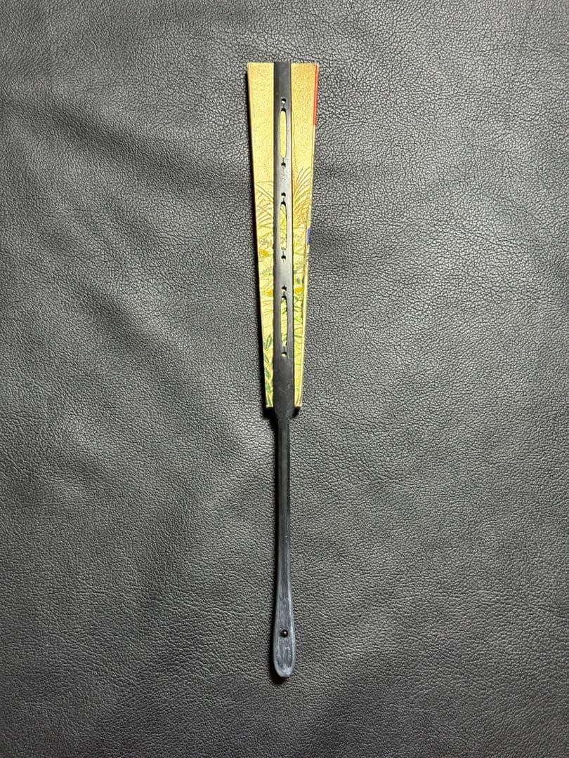 扇子　32.5cm 宮脇賣扇庵　金　月秋草花　飾り扇　飾舞扇　舞扇子　舞踊　着物