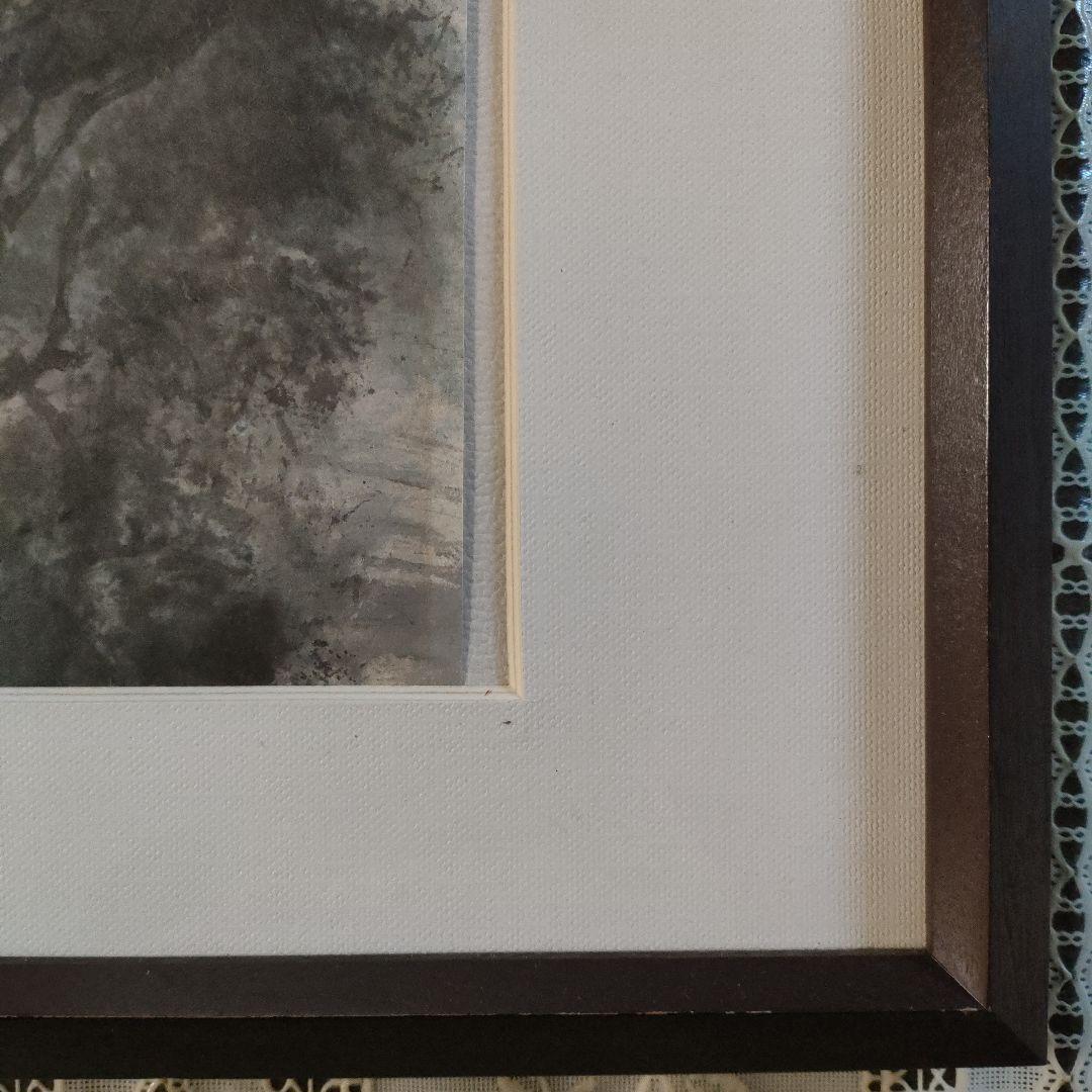 作者不詳　直筆大判山水水墨画『上海景勝地　江南水郷』