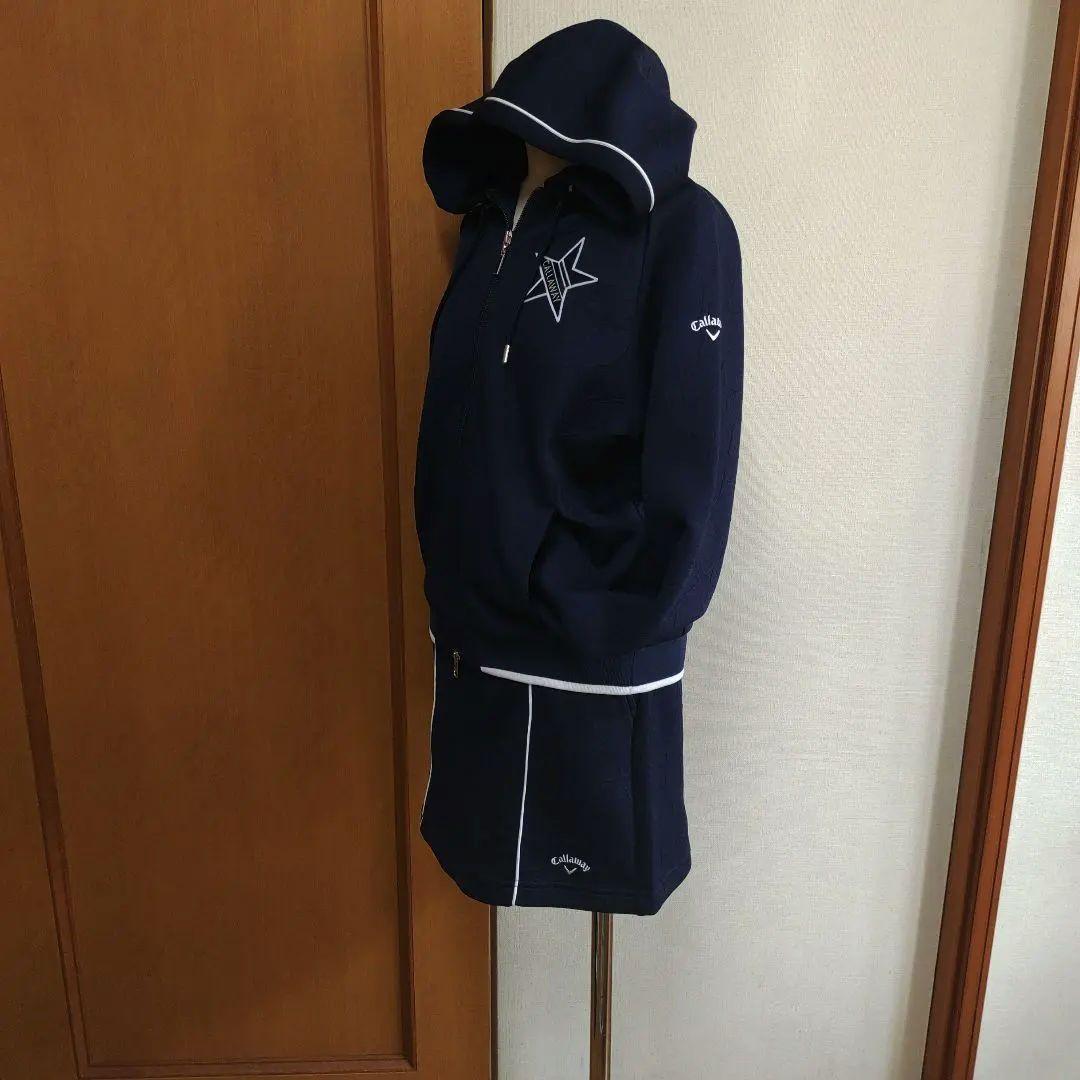 Callaway パーカー　スカート　セットアップ　 ネイビー　星柄　新品同様