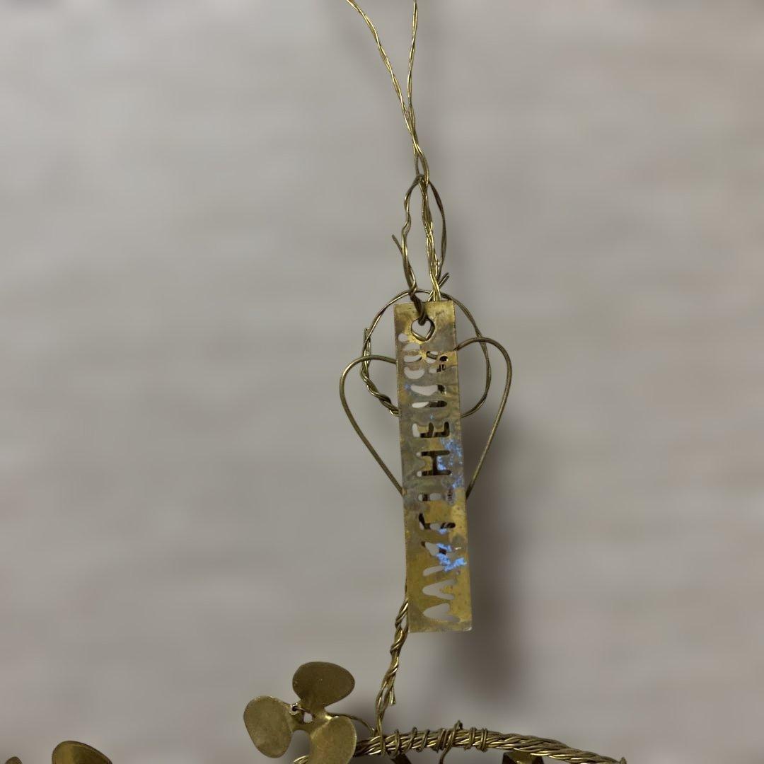 Walther&Co リース　オーナメント 金色の花　クリスマス