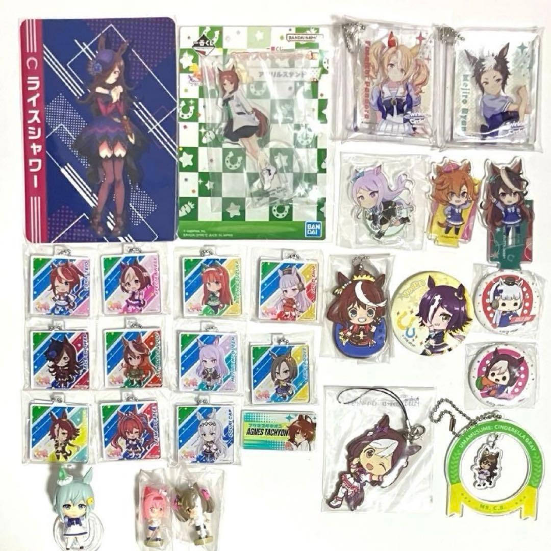 ウマ娘 くじ アクリルキーホルダー コロッタ 缶バッジ まとめ売り 42点セット