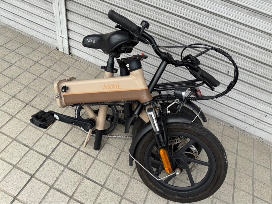 AIDDE 電動アシスト自転車 14インチ バッテリー7.8Ah 充電器あり