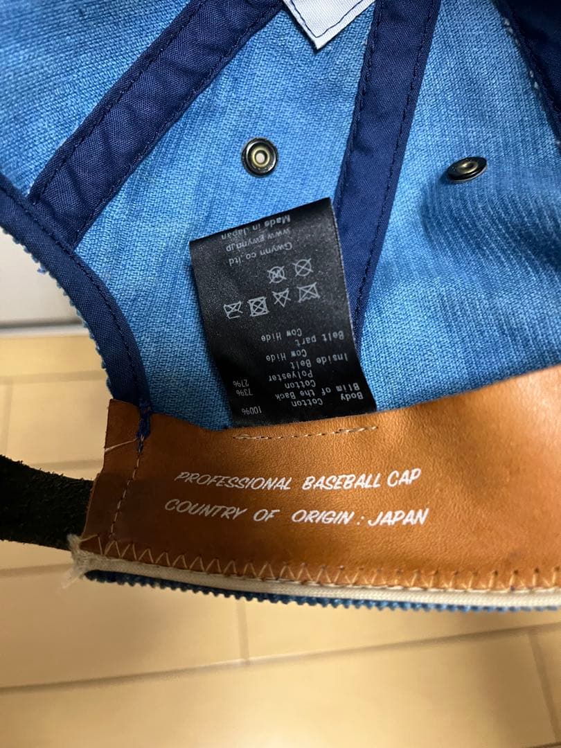 potenポテン キャップ8パネル　コーデュロイキャップ帽子　日本製　古着