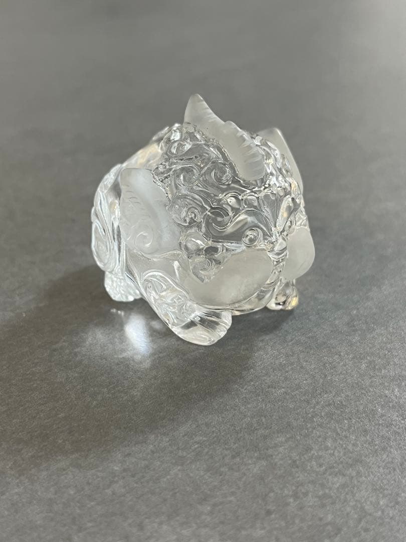 【高品質】水晶　赤ちゃん貔貅　置物