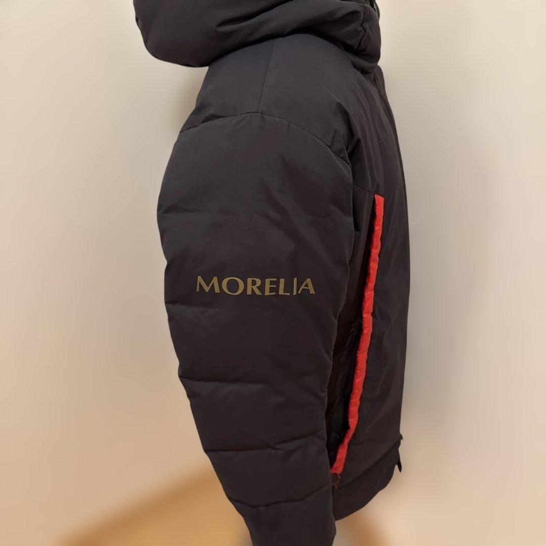 MORELIA サッカーベンチコート　M　黒/赤