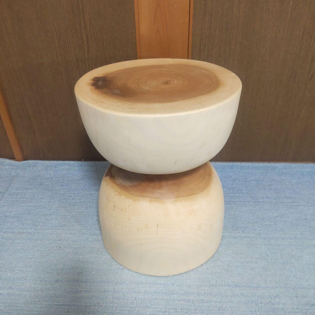 まめちゃん専用だてかんば丸太椅子スツール
