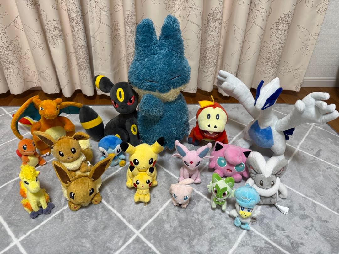 ぬいぐるみ85点セット: ポケモン・動物シリーズなど、多種キャラクター