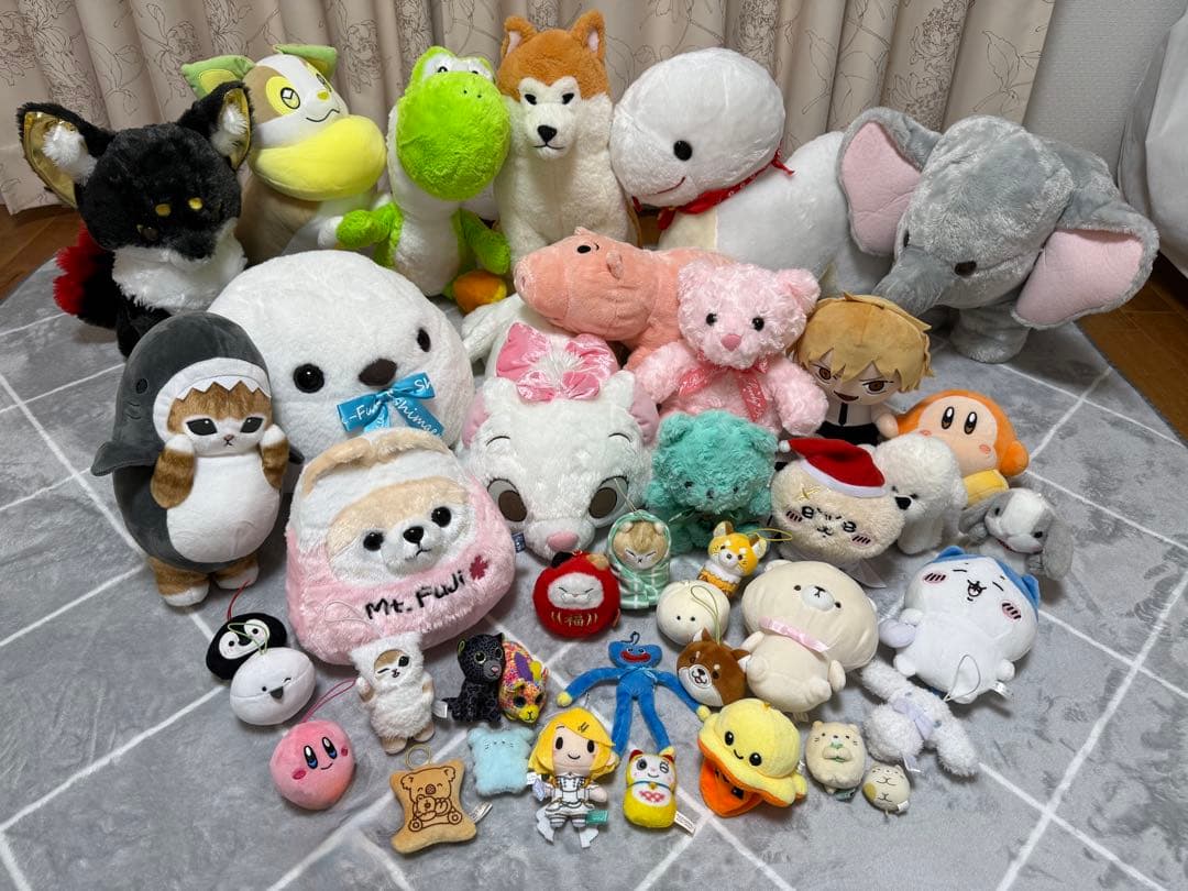 ぬいぐるみ85点セット: ポケモン・動物シリーズなど、多種キャラクター