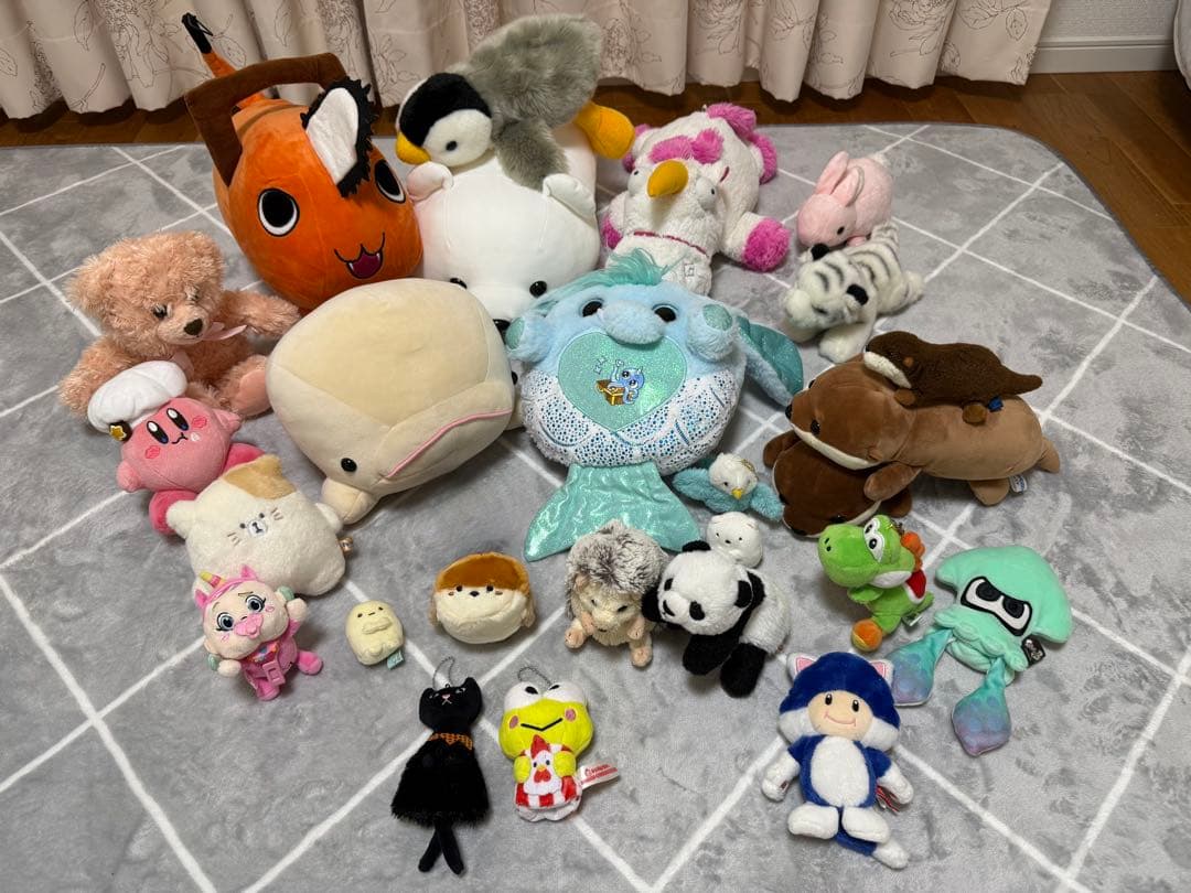 ぬいぐるみ85点セット: ポケモン・動物シリーズなど、多種キャラクター