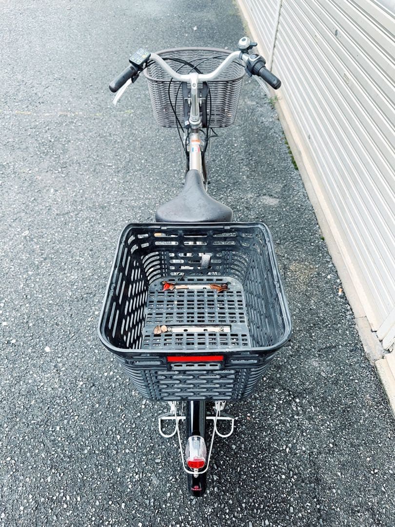 【大阪市周辺限定】電動アシスト自転車 バスケット&充電器付