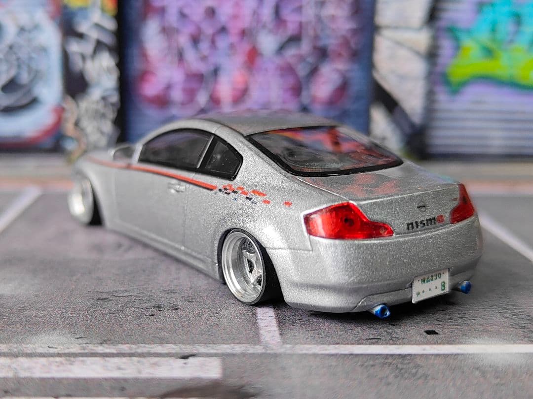 京商 スカクー NISMOトミカ改造 自作アルミリム ☆段リム ホットウィール