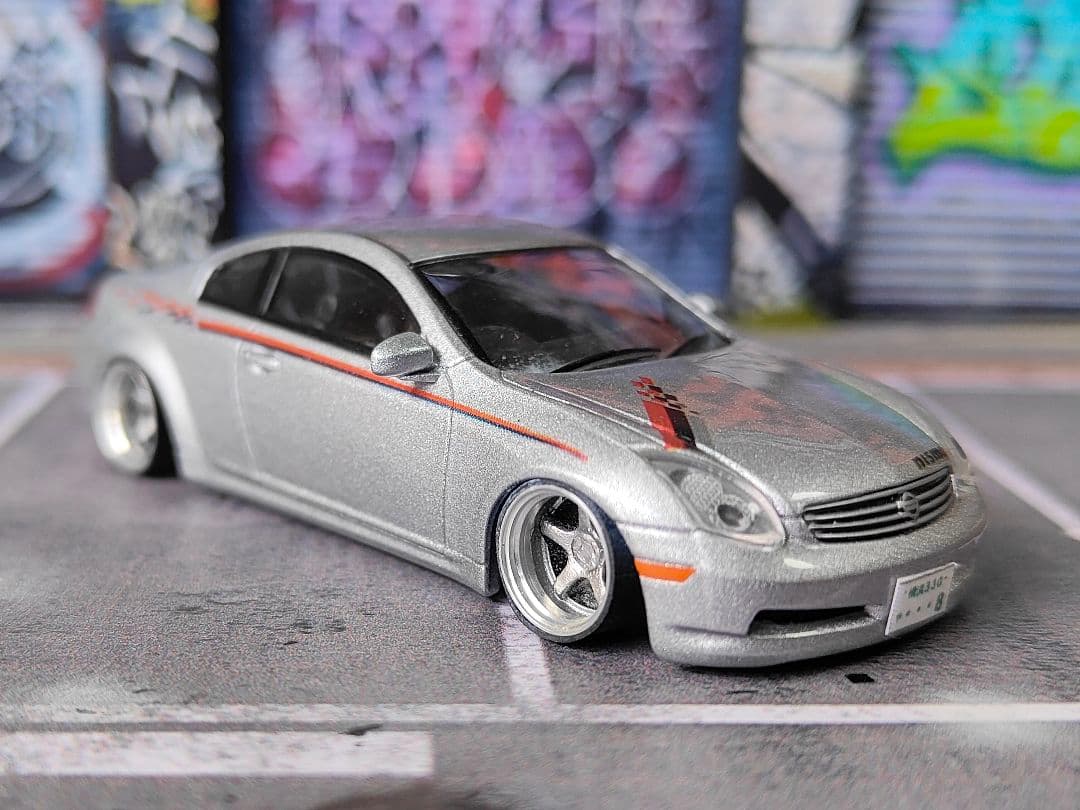 京商 スカクー NISMOトミカ改造 自作アルミリム ☆段リム ホットウィール