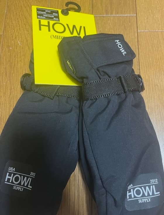 Howl Fairbanks Mitten Black M mitt ミトン
