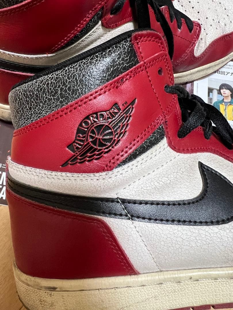 中古品！NIKE JORDAN1 Chicago HI 付属品、専用箱ナシ！