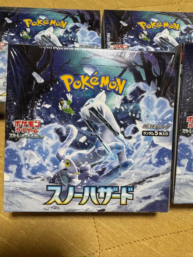 シュリンク付き スノーハザード ポケモンカード スカーレット＆バイオレット 5箱