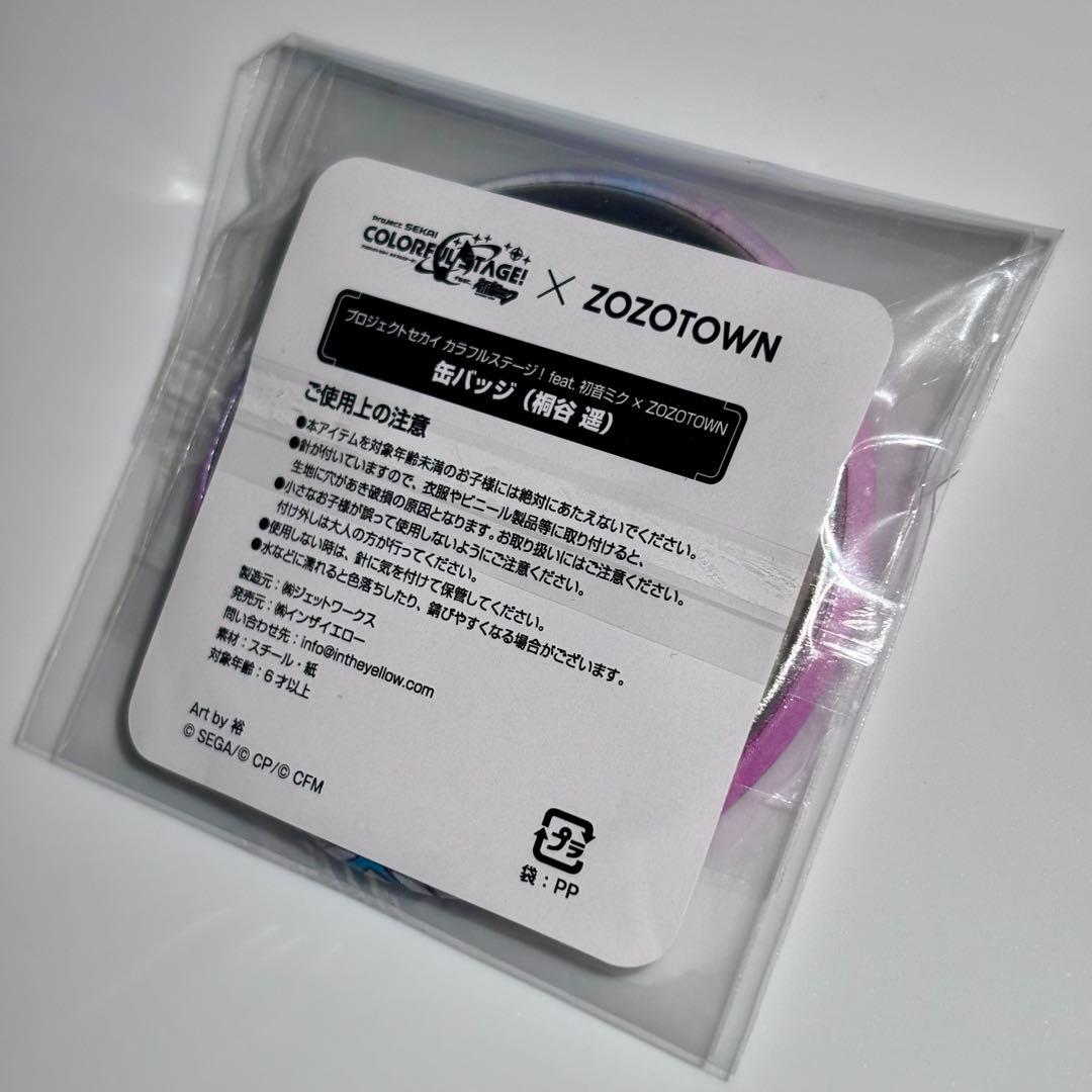 桐谷遥 ZOZOTOWN コラボ クリアファイル 缶バッジ チェキ