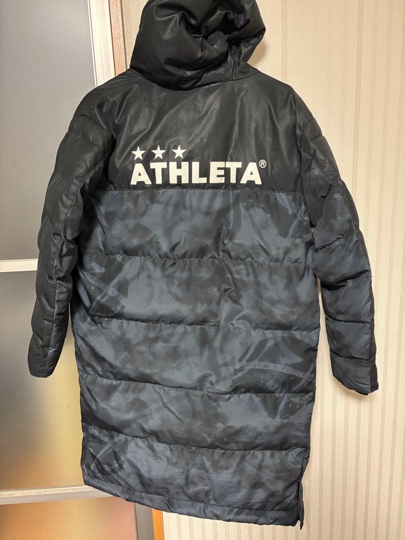 ATHLETA フード付きベンチコート 160サイズ ブラック