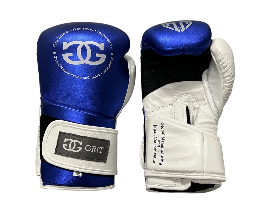 ボクシング GRIT BOXING GLOVE LLIC LEATHER BULE