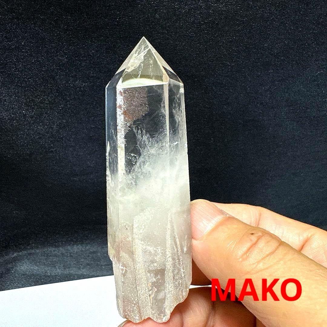 M1743☆ピンクエンジェルラダー水晶六角柱80g☆天然石　原石
