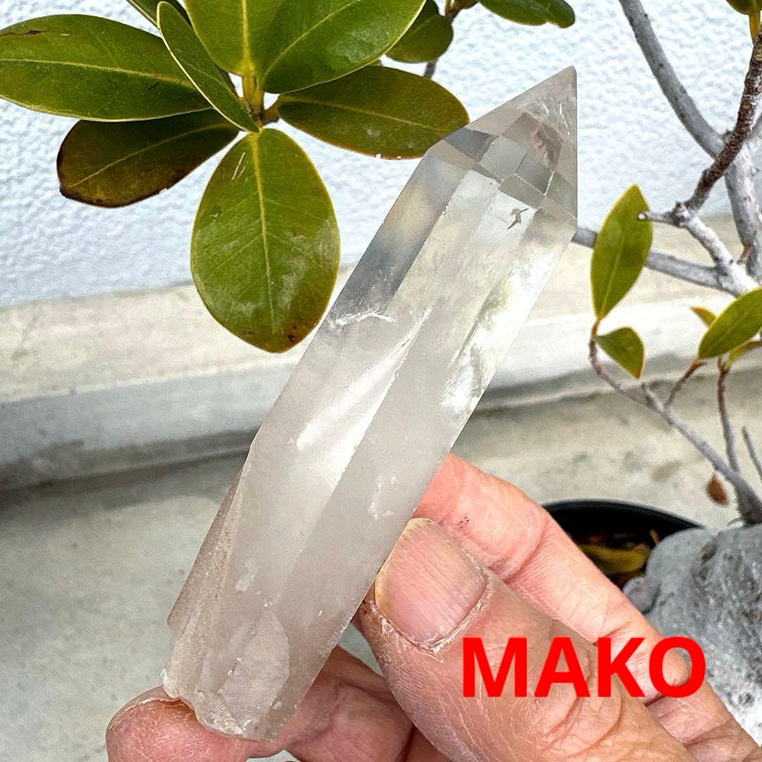 M1743☆ピンクエンジェルラダー水晶六角柱80g☆天然石　原石
