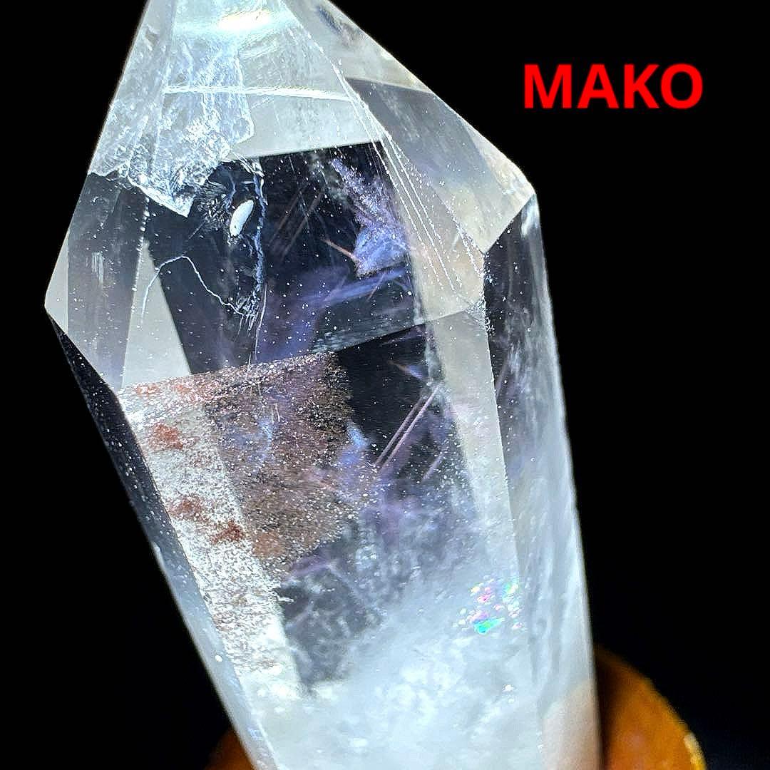 M1743☆ピンクエンジェルラダー水晶六角柱80g☆天然石　原石