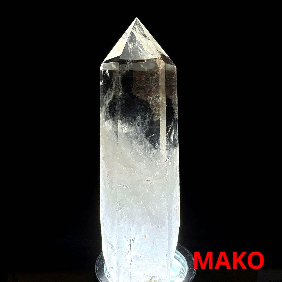 M1743☆ピンクエンジェルラダー水晶六角柱80g☆天然石　原石