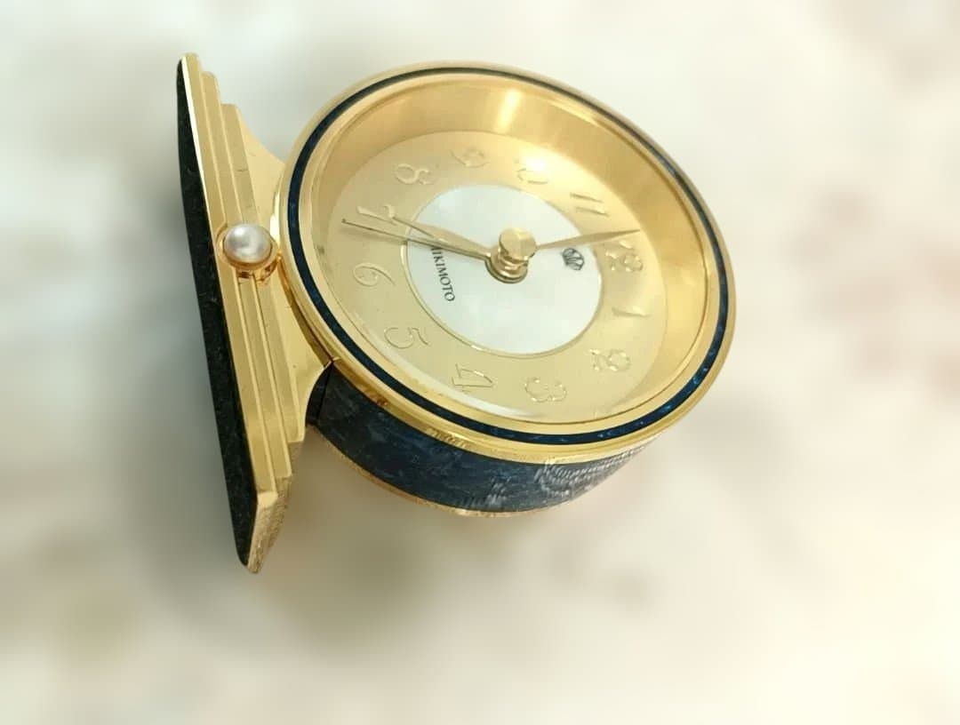 【美品】MIKIMOTO クリスタルラッカー　時計　動作確認済み！