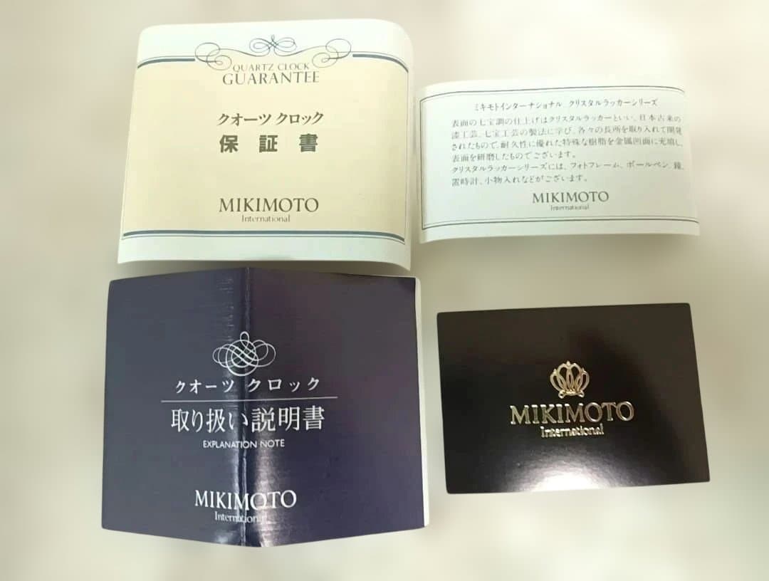【美品】MIKIMOTO クリスタルラッカー　時計　動作確認済み！