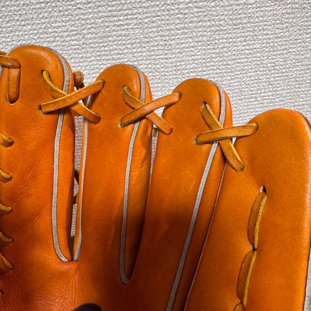 【即戦力/ボール付】Donaiya ドナイヤ 外野手用 グローブ 土手紐抜