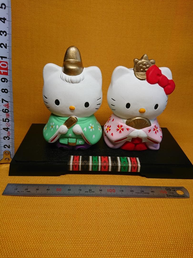 【美品】ハローキティ　人形　陶器　置物　インテリア　工芸品　美術品　A3075