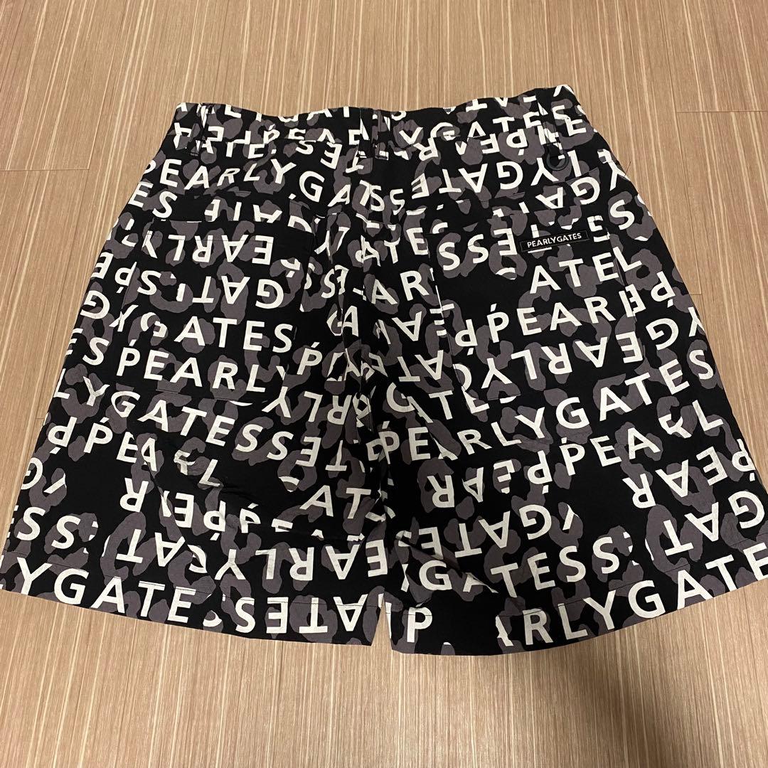 新品タグ付き　PEARLY GATES ロゴプリントショートパンツ　サイズM