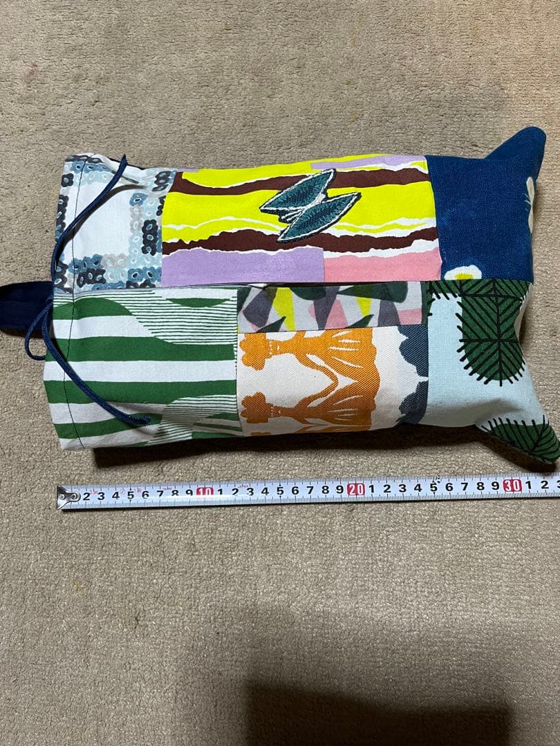 ティッシュカバー　ミナペルホネンかけらの生地使用　ハンドメイド　ティシュケース