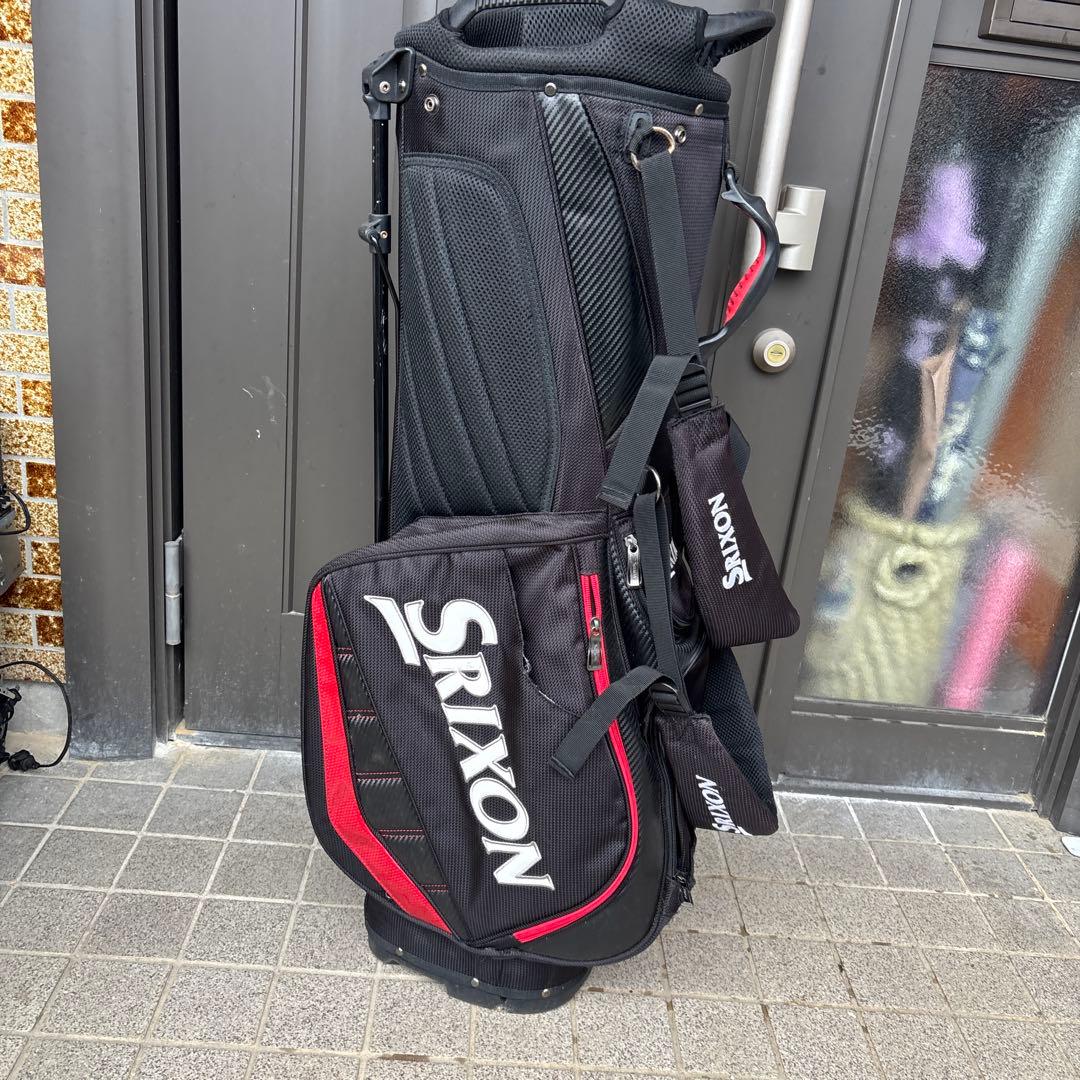 Srixon キャディバッグ 黒赤