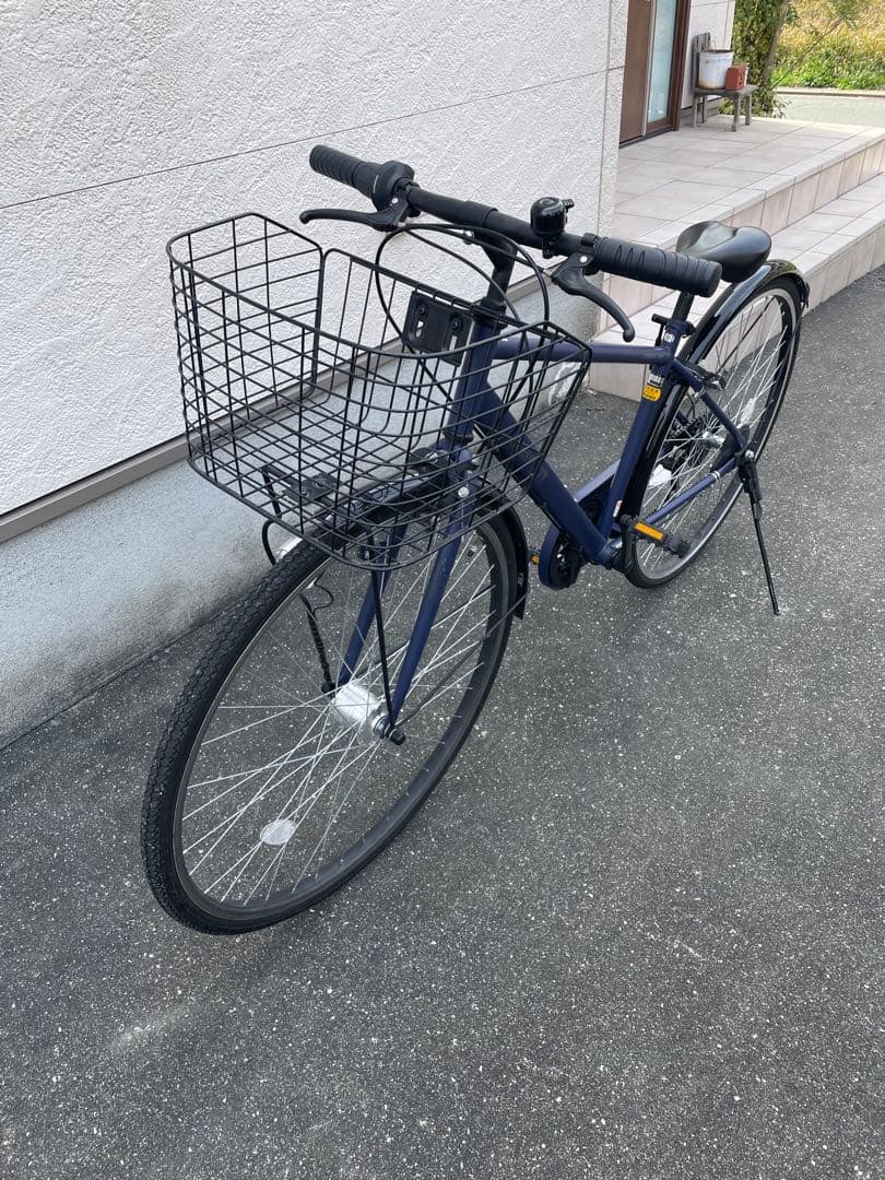 シティサイクル 前面バスケット付き　自転車　27インチ　整備済み