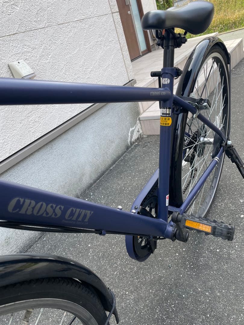 シティサイクル 前面バスケット付き　自転車　27インチ　整備済み