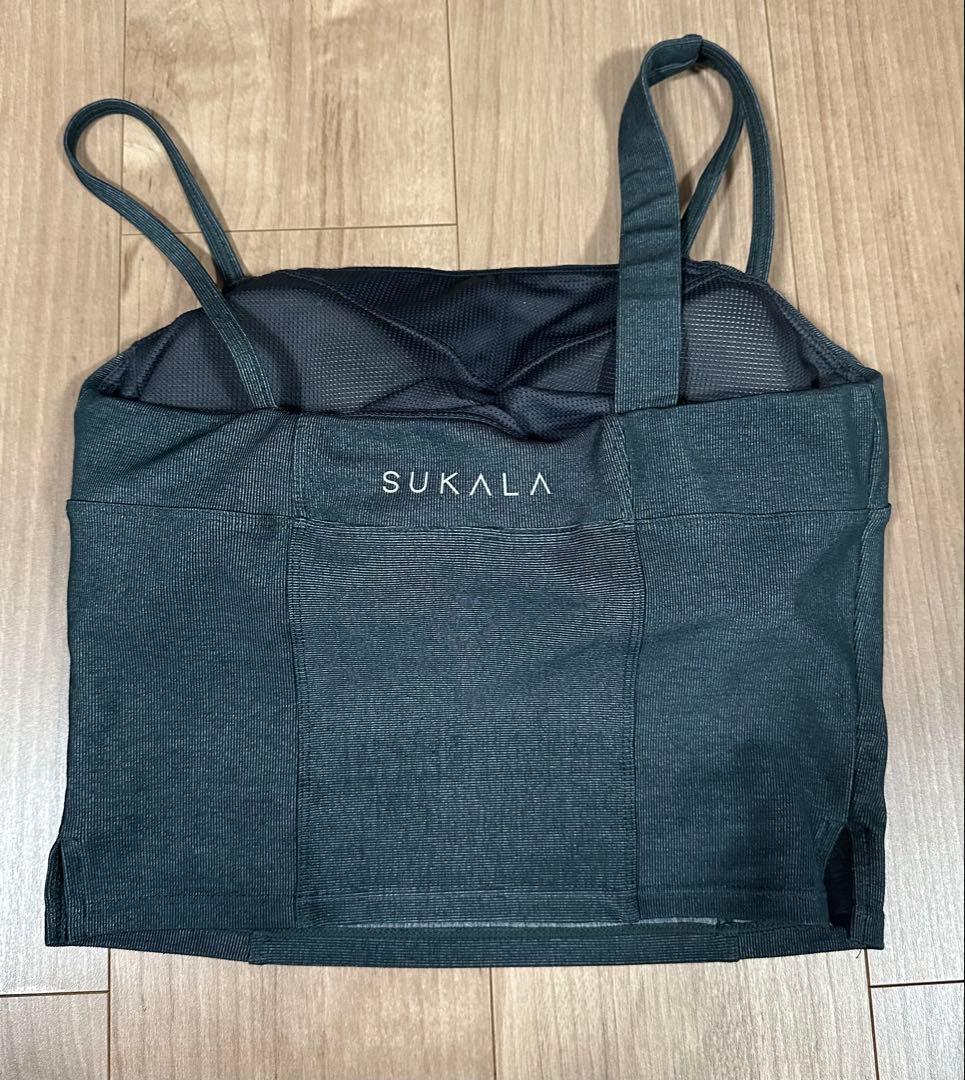 SUKALA ヨガウェア　リブデニム 上下セット S ネイビー