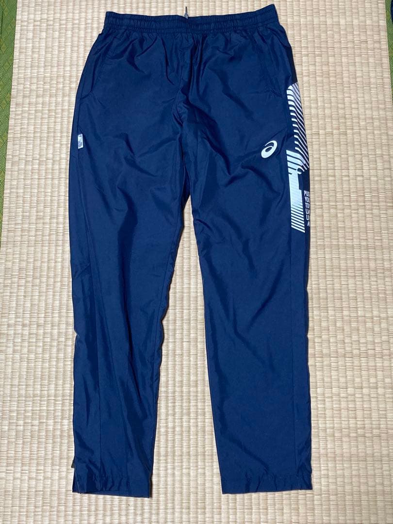 ASICS 裏起毛ウォーマージャケット・上下セットLサイズ（バラ不可）