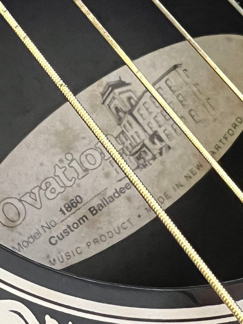 Ovation 1860 USAcustom Balladeer エレアコ完動品